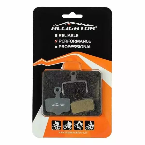 Pastiglie Semi Metalliche ALLIGATOR Avid/Sram Elixir / XX / X0 / DB / Level / Level T / Level TL 2 Pastiglie Semi Metalliche ALLIGATOR Avid/Sram Elixir / XX / X0 / DB / Level / Level T / Level TL - immagine 2